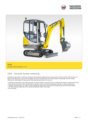 मिनी एक्सकेवेटर Neuson 1404