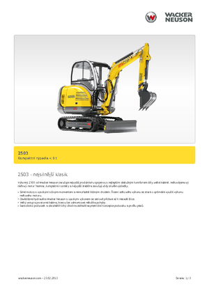 मिनी एक्सकेवेटर Neuson 2503