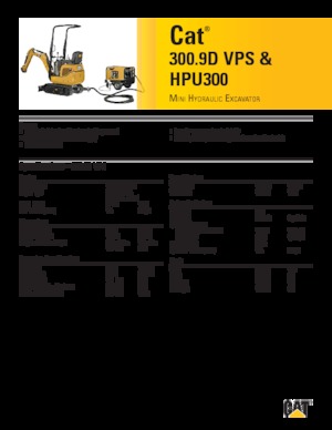 मिनी एक्सकेवेटर Caterpillar 300.9D VPS 