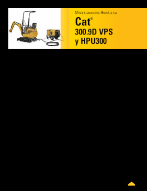 मिनी एक्सकेवेटर Caterpillar 300.9D VPS 