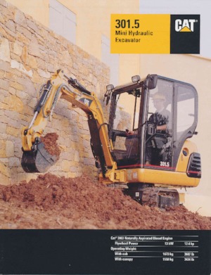 मिनी एक्सकेवेटर Caterpillar 301.5