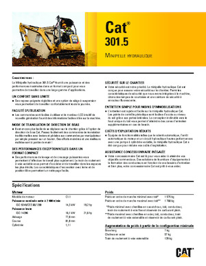 मिनी एक्सकेवेटर Caterpillar 301.5