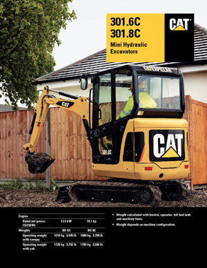 मिनी एक्सकेवेटर Caterpillar 301.6C