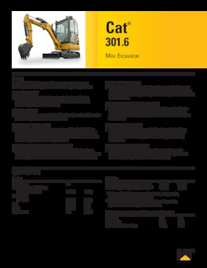 मिनी एक्सकेवेटर Caterpillar 301.6