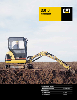 मिनी एक्सकेवेटर Caterpillar 301.6