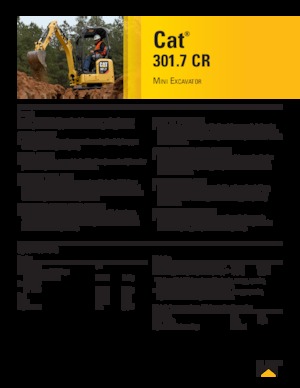 मिनी एक्सकेवेटर Caterpillar 301.7 CR