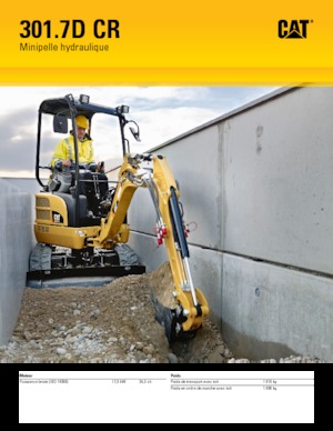 मिनी एक्सकेवेटर Caterpillar 301.7D CR