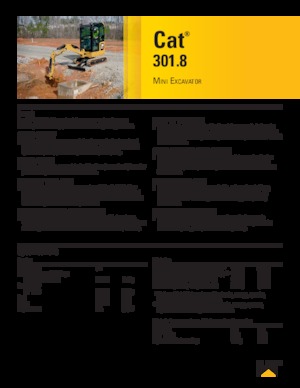 मिनी एक्सकेवेटर Caterpillar 301.8