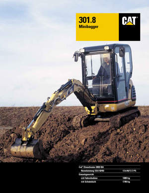 मिनी एक्सकेवेटर Caterpillar 301.8
