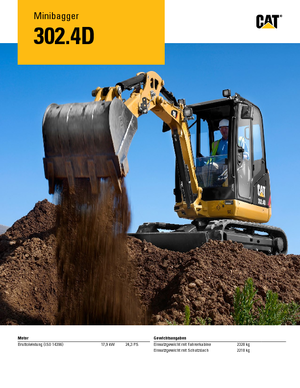 मिनी एक्सकेवेटर Caterpillar 302.4D