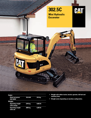 मिनी एक्सकेवेटर Caterpillar 302.5C