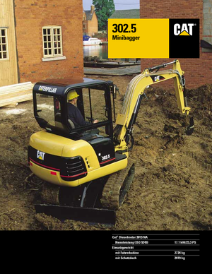 मिनी एक्सकेवेटर Caterpillar 302.5