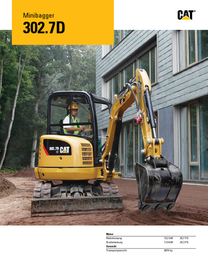 मिनी एक्सकेवेटर Caterpillar 302.7D