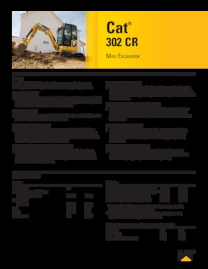मिनी एक्सकेवेटर Caterpillar 302 CR