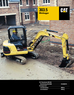 मिनी एक्सकेवेटर Caterpillar 303.5