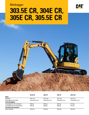 मिनी एक्सकेवेटर Caterpillar 304E CR