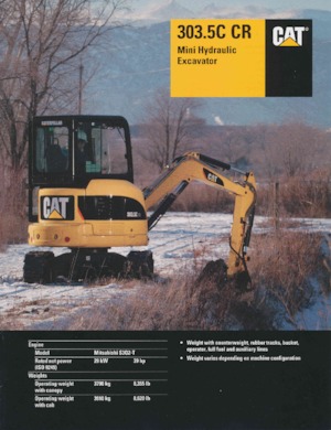 मिनी एक्सकेवेटर Caterpillar 303.5C