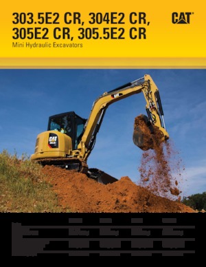 मिनी एक्सकेवेटर Caterpillar 303.5E2 CR