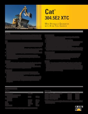 मिनी एक्सकेवेटर Caterpillar 304.5E2 XTC