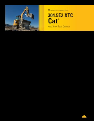 मिनी एक्सकेवेटर Caterpillar 304.5E2 XTC