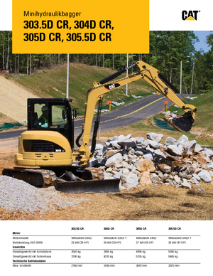 मिनी एक्सकेवेटर Caterpillar 305D CR