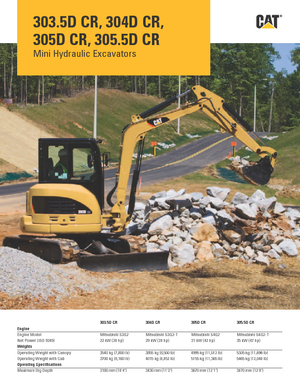 मिनी एक्सकेवेटर Caterpillar 305D CR