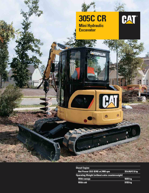 मिनी एक्सकेवेटर Caterpillar 305C CR