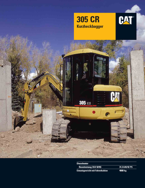 मिनी एक्सकेवेटर Caterpillar 305 C R