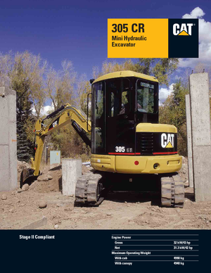 मिनी एक्सकेवेटर Caterpillar 305 C R