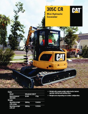 मिनी एक्सकेवेटर Caterpillar 305C