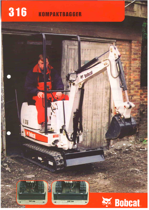 मिनी एक्सकेवेटर Bobcat 316 D