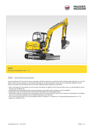 मिनी एक्सकेवेटर Neuson 3503