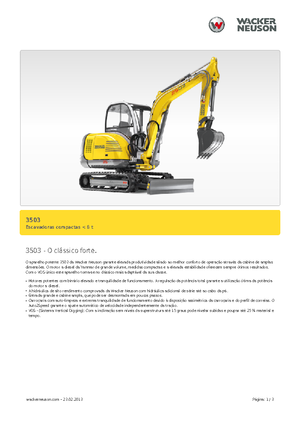 मिनी एक्सकेवेटर Neuson 3503