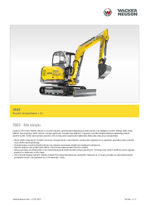 मिनी एक्सकेवेटर Neuson 3503