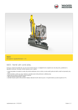 मिनी एक्सकेवेटर Neuson 50 Z 3