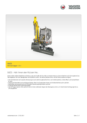 मिनी एक्सकेवेटर Neuson 50 Z 3