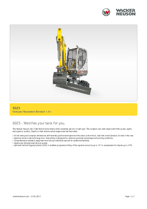 मिनी एक्सकेवेटर Neuson 50 Z 3