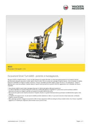मिनी एक्सकेवेटर Wacker Neuson 6003