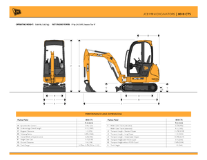 मिनी एक्सकेवेटर JCB 8018 CTS