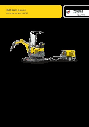 मिनी एक्सकेवेटर Wacker Neuson 803 dual power