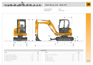 मिनी एक्सकेवेटर JCB 8035 ZTS