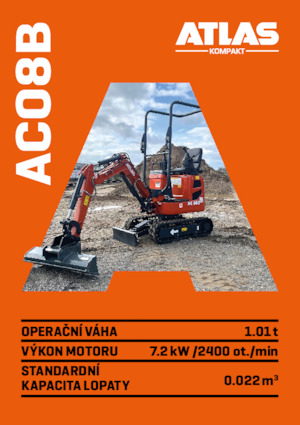 मिनी एक्सकेवेटर Atlas Kompakt AC 08B