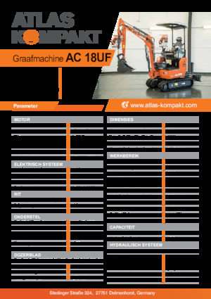 मिनी एक्सकेवेटर Atlas Kompakt AC 18UF