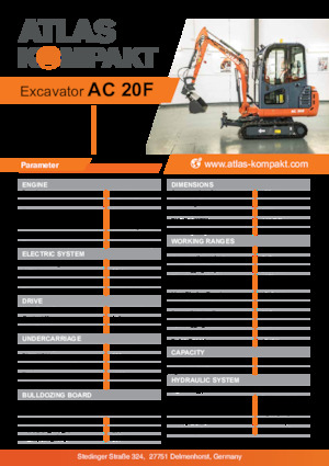 मिनी एक्सकेवेटर Atlas Kompakt AC 20F