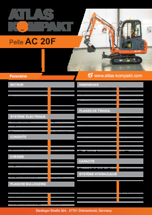मिनी एक्सकेवेटर Atlas Kompakt AC 20F