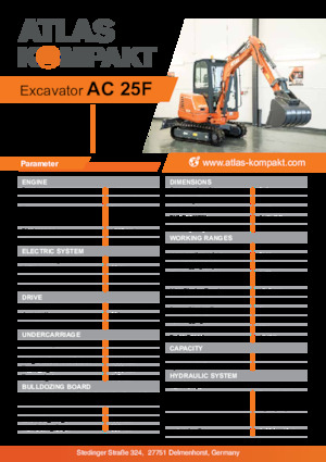 मिनी एक्सकेवेटर Atlas Kompakt AC 25F 