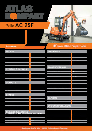 मिनी एक्सकेवेटर Atlas Kompakt AC 25F 