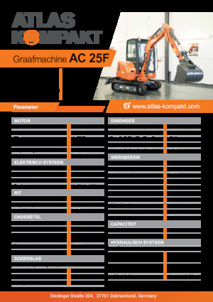 मिनी एक्सकेवेटर Atlas Kompakt AC 25F 