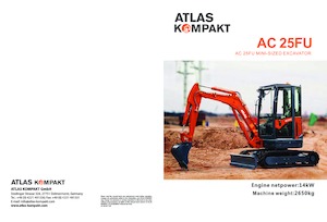 मिनी एक्सकेवेटर Atlas Kompakt AC 25FU