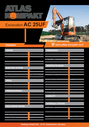 मिनी एक्सकेवेटर Atlas Kompakt AC 25UF